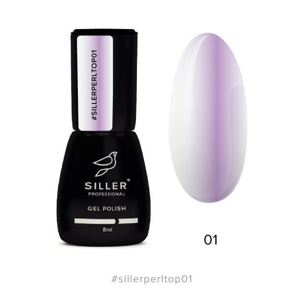 Siller Pearl Top Coat #1 - www.texasnailstore.com