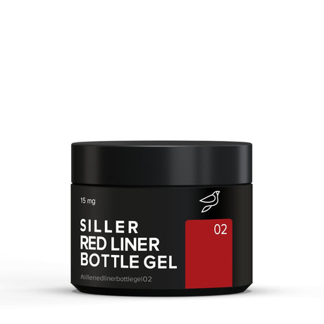 Siller Red Liner #2 (15ml) - www.texasnailstore.com