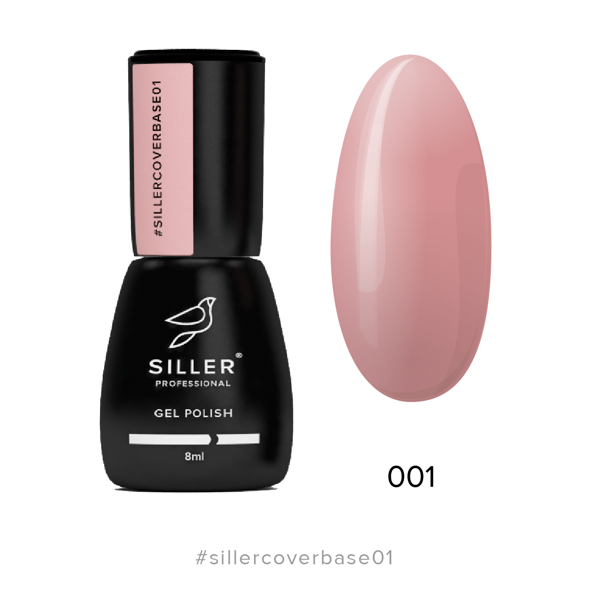 Siller Cover Base №1 8ml - www.texasnailstore.com