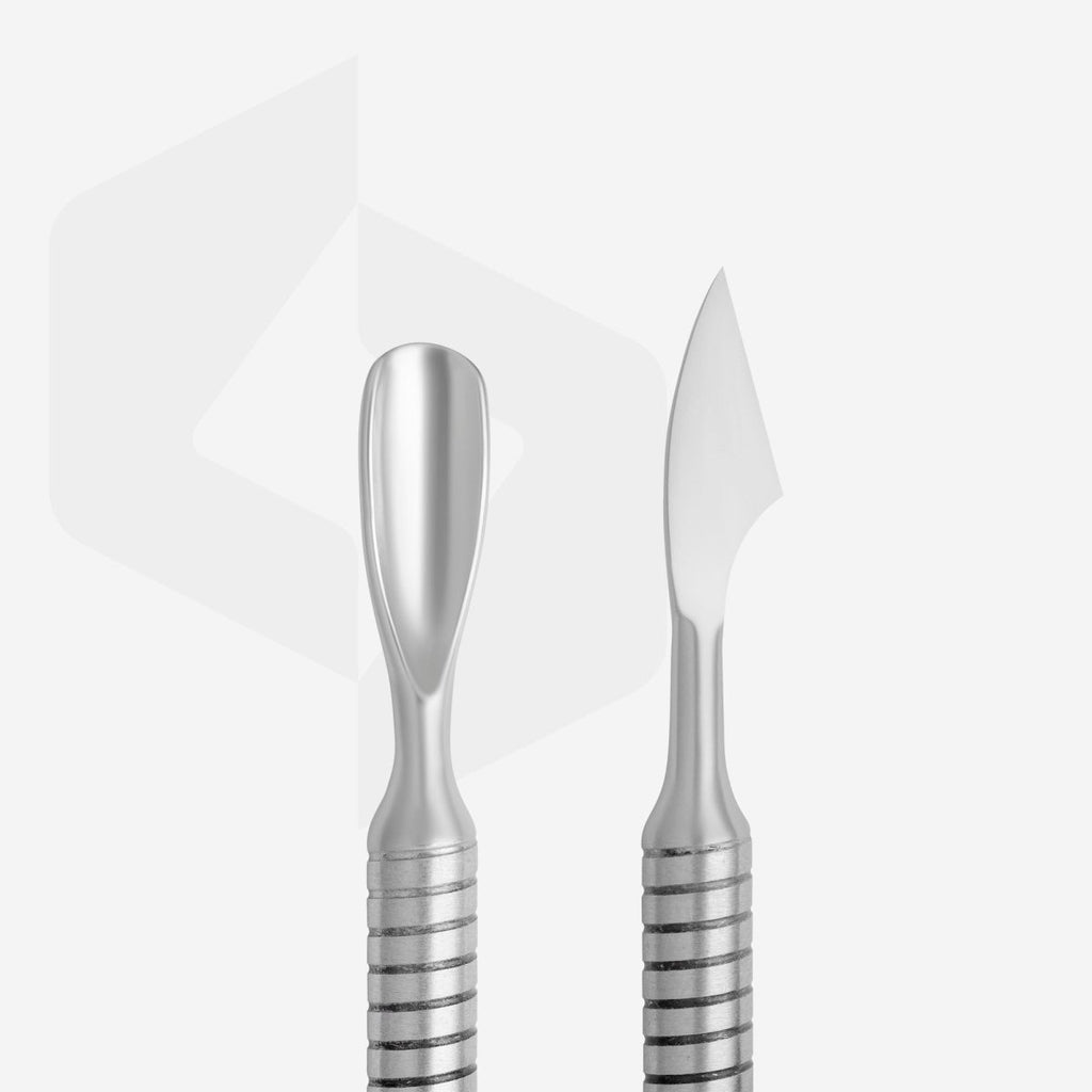 Cuticle pusher STALEKS BEAUTY & CARE 30 TYPE 1 (rounded pusher and rectangular remover) - www.texasnailstore.com