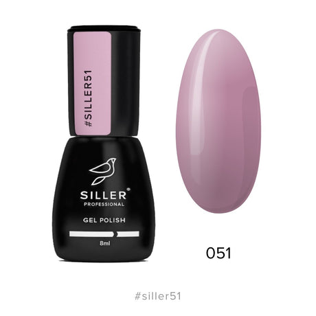 Gel polish Siller #51 (ash rose), 8ml - www.texasnailstore.com