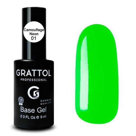 Grattol Rubber Base Camouflage Neon 01 - www.texasnailstore.com