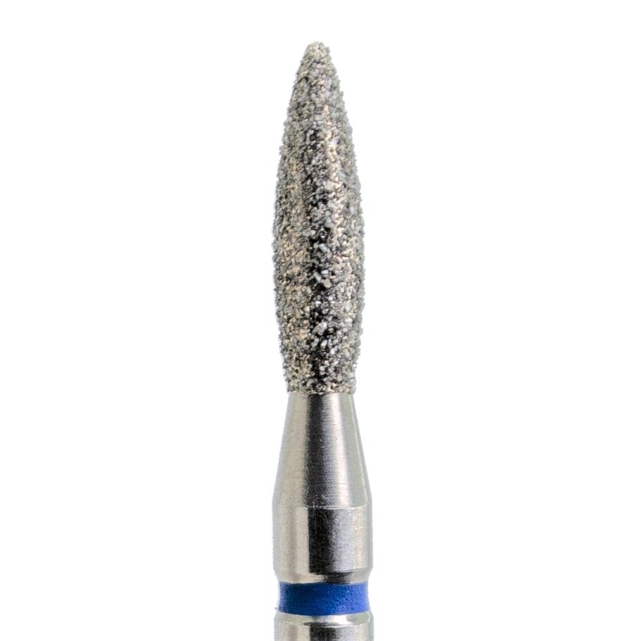 KMIZ Diamond Bit Flame (2.1mm) Blue - www.texasnailstore.com