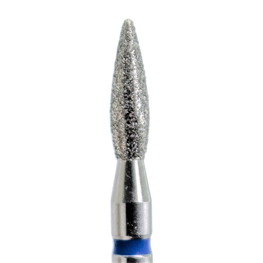 KMIZ Diamond Bit Flame Short (2.3mm) Blue - www.texasnailstore.com