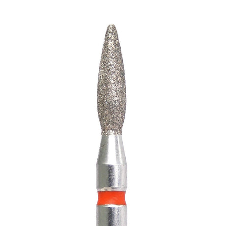 KMIZ Diamond Bit Flame Short (2.3mm) Red - www.texasnailstore.com