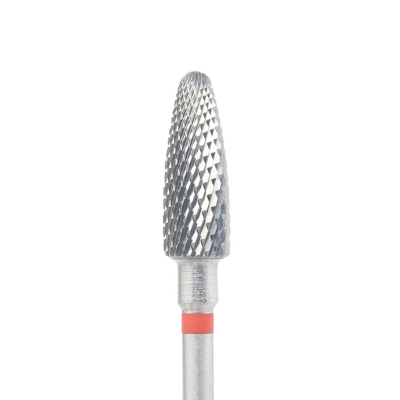 KMIZ Tungsten Carbide Bur Parabola (5mm) Red - www.texasnailstore.com