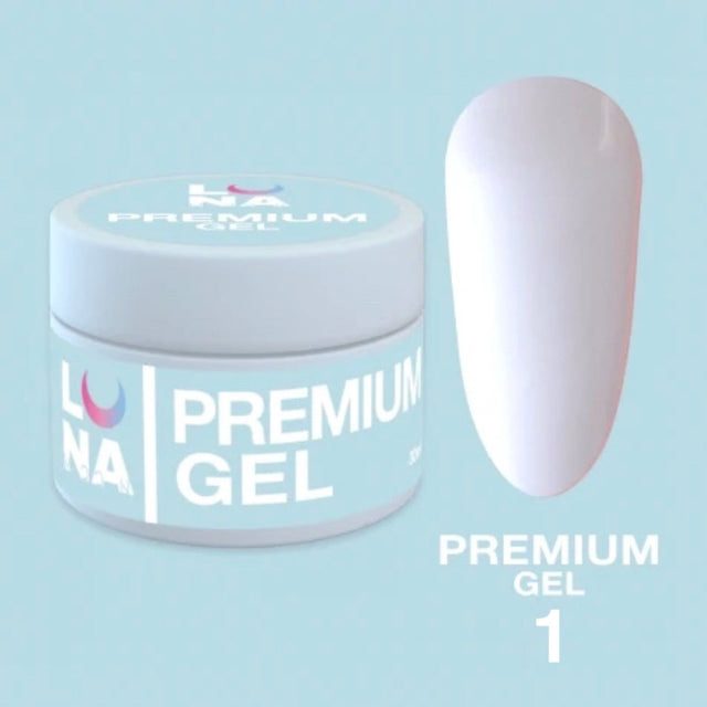 Luna Builder Gel Premium №1 (Clear) 30ml - www.texasnailstore.com