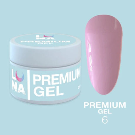 Luna Builder Gel Premium №6 (30ml) - www.texasnailstore.com