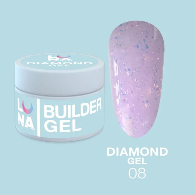 Luna Diamond Gel №8 (15ml) - www.texasnailstore.com