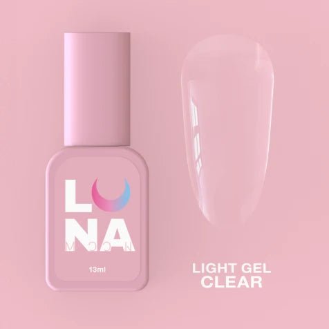 Luna Light Gel Clear 13ml - www.texasnailstore.com