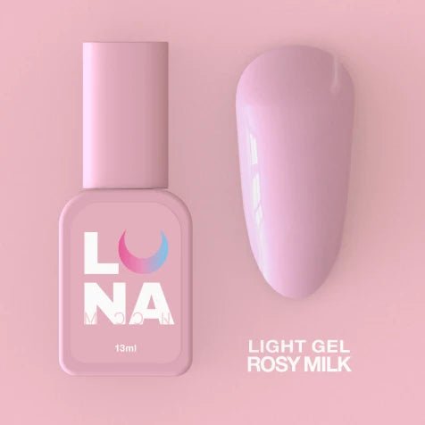 Luna Light Gel Rosy Milk 13ml - www.texasnailstore.com