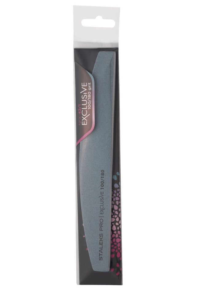 Mineral crescent nail file STALEKS PRO EXCLUSIVE 100/180 grit - www.texasnailstore.com