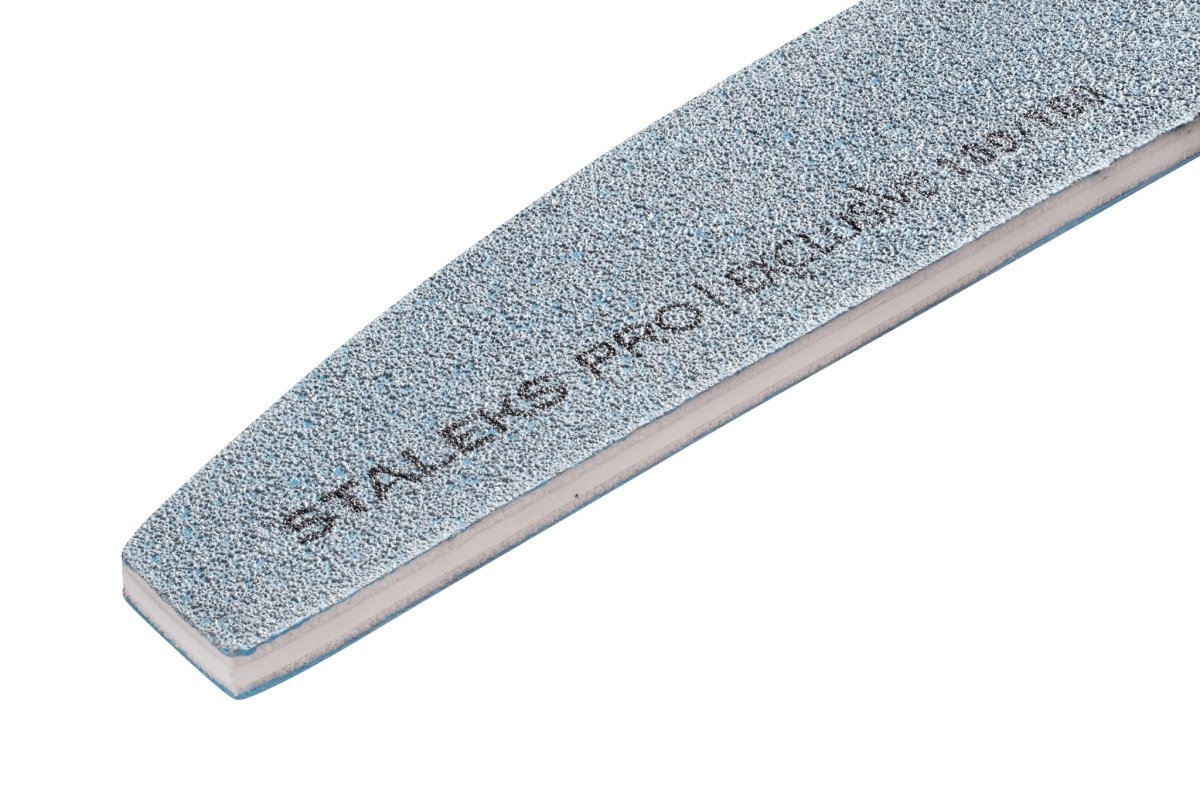 Mineral crescent nail file STALEKS PRO EXCLUSIVE 100/180 grit - www.texasnailstore.com