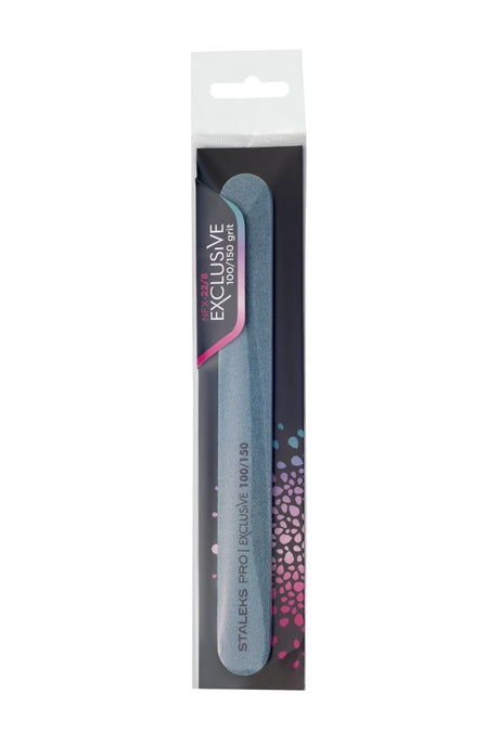 Mineral straight nail file STALEKS PRO EXCLUSIVE 100/150 grit - www.texasnailstore.com