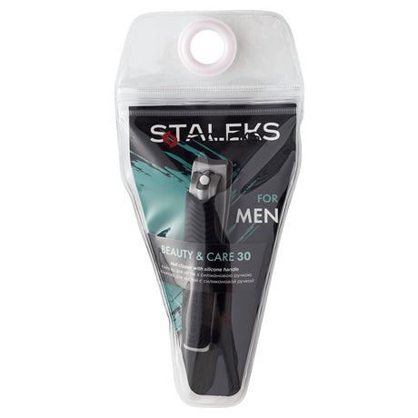 Nail clipper with silicone handle STALEKS BEAUTY & CARE 30 - www.texasnailstore.com