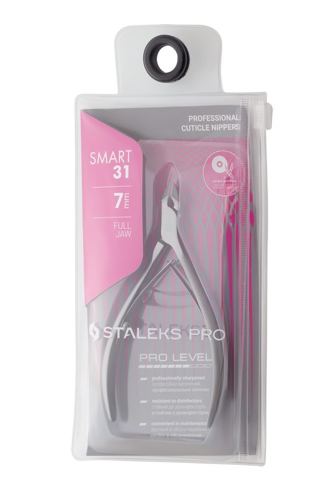 Professional cuticle nippers SMART 31 7 mm - www.texasnailstore.com