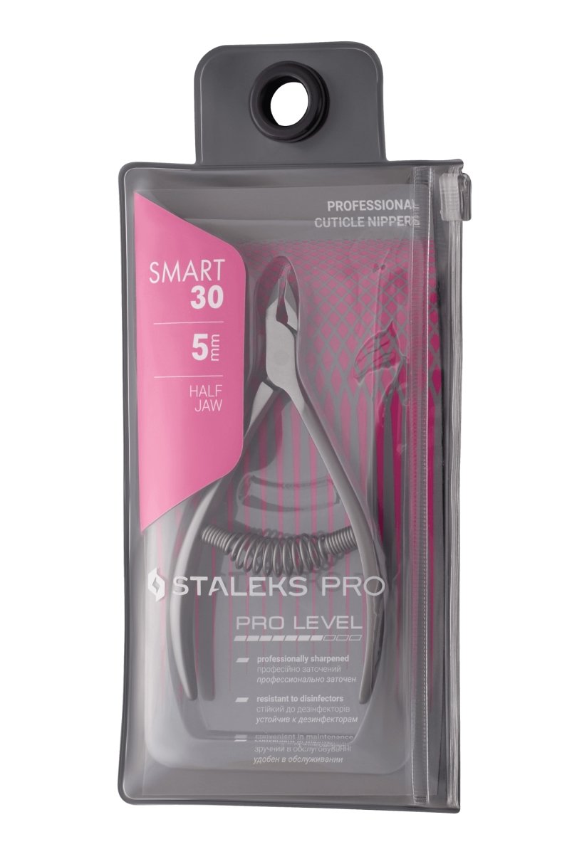 Professional cuticle nippers STALEKS PRO SMART 30 (5 mm) - www.texasnailstore.com