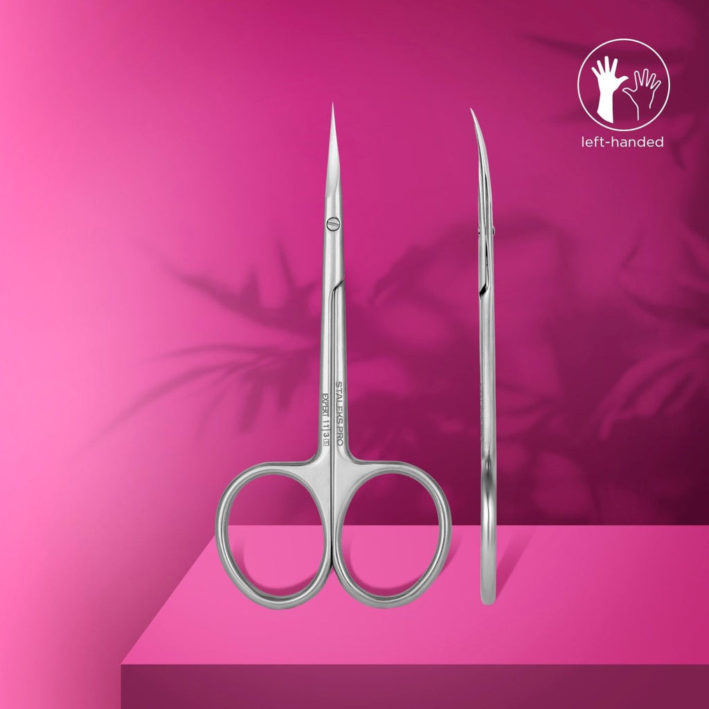 Professional cuticle scissors for LEFT HANDED USERS SE 11-3 - www.texasnailstore.com