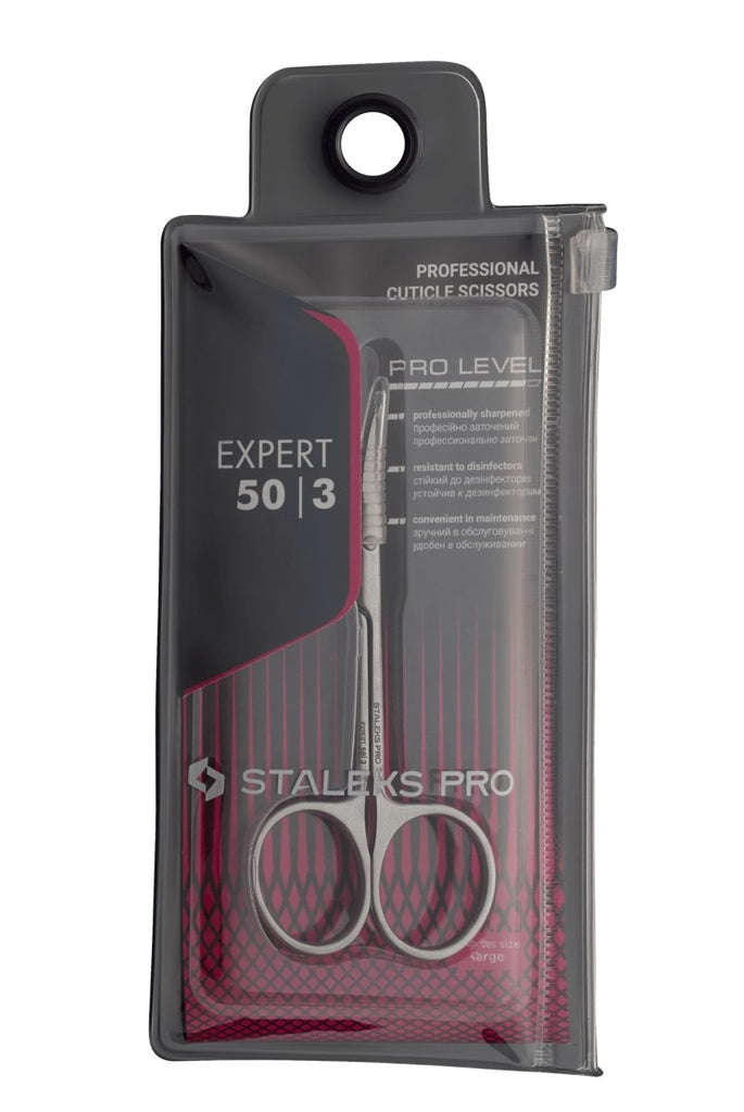 Professional cuticle scissors STALEKS PRO EXPERT 50 TYPE 3 - www.texasnailstore.com