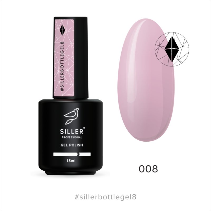 Siller Bottle Gel №8 (15ml) - www.texasnailstore.com