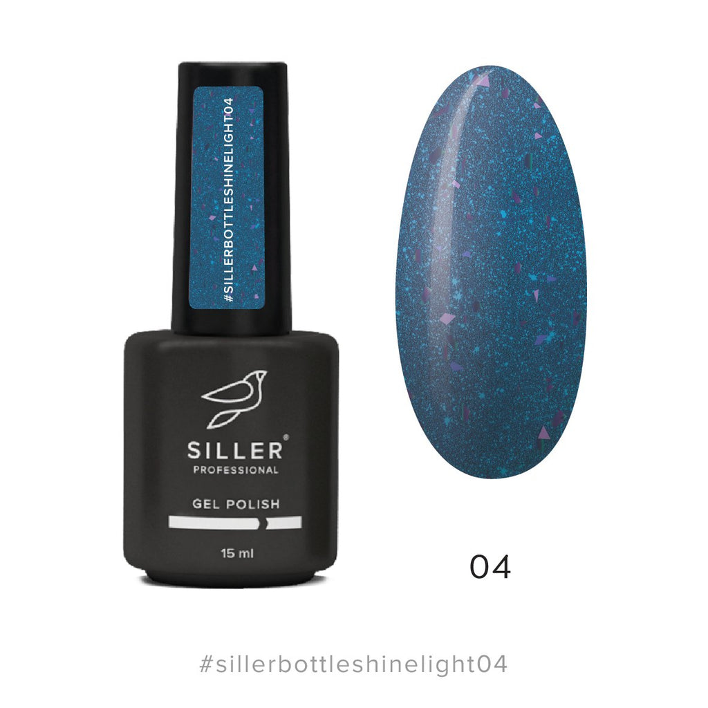 Siller Bottle Shine Light Gel #4 (15ml) - www.texasnailstore.com