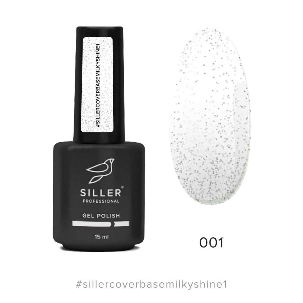 Siller Cover Base Milky Shine №1 (15ml) - www.texasnailstore.com