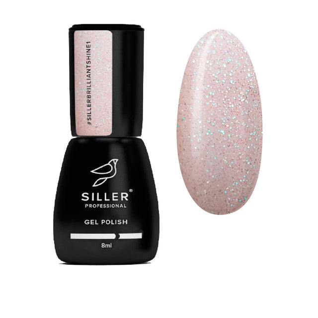 Siller Gel Polish Brilliant Shine №1 (8ml) - www.texasnailstore.com