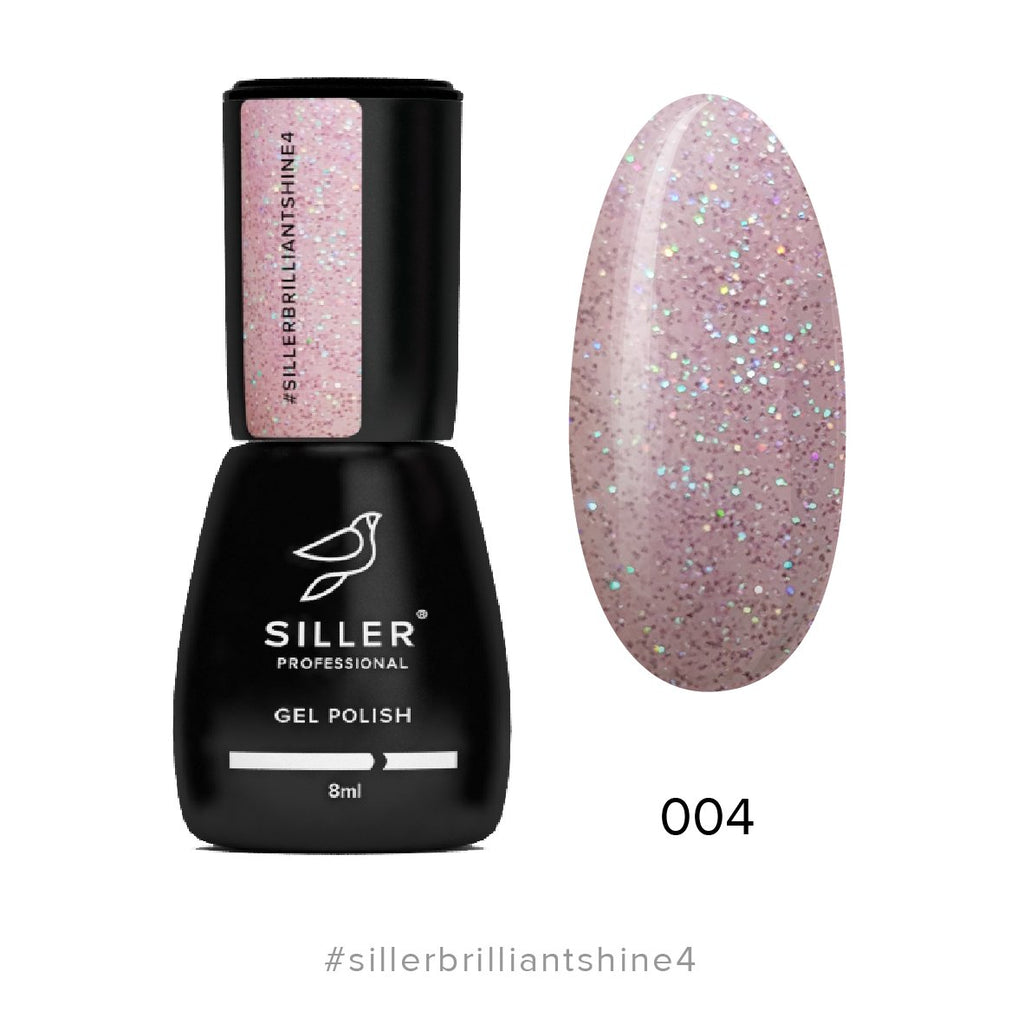 Siller Gel Polish Brilliant Shine №4 (8ml) - www.texasnailstore.com