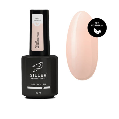 Siller Nude Base Pro №1 (15ml) - www.texasnailstore.com