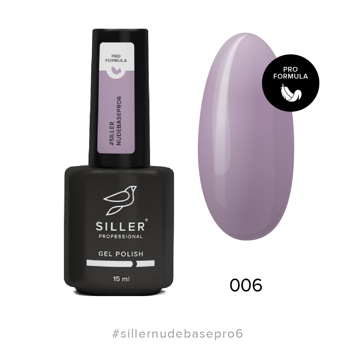 Siller Nude Base Pro №6 15ml - www.texasnailstore.com