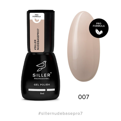 Siller Nude Base Pro №7 - www.texasnailstore.com