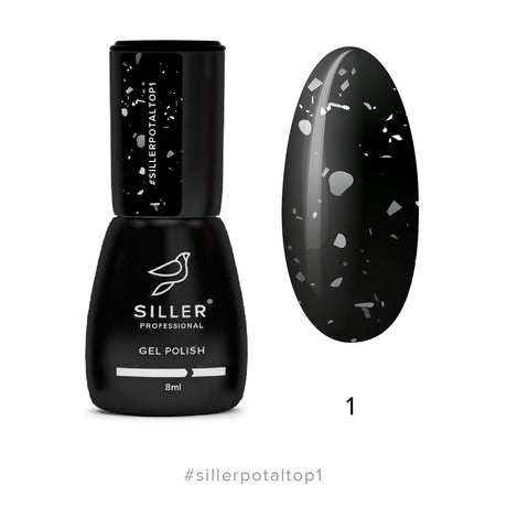 Siller Potal Top No Wipe №1 8ml - www.texasnailstore.com