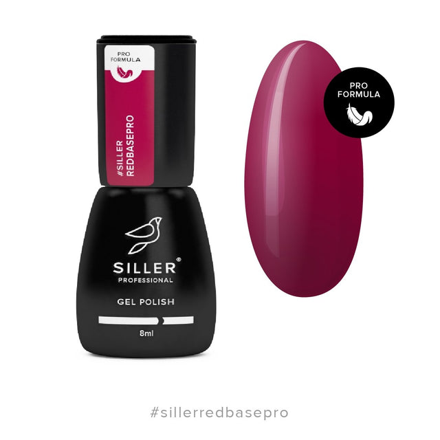 Siller Red Base PRO №1 8ml - www.texasnailstore.com