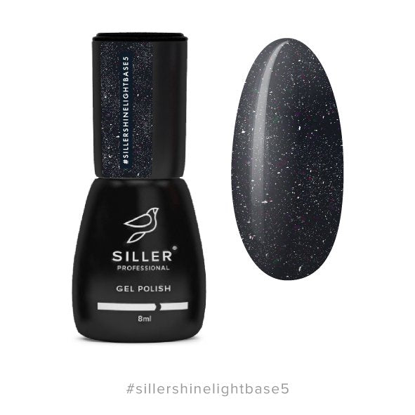 Siller Shine Light Base 5 — reflective base, 8ml - www.texasnailstore.com