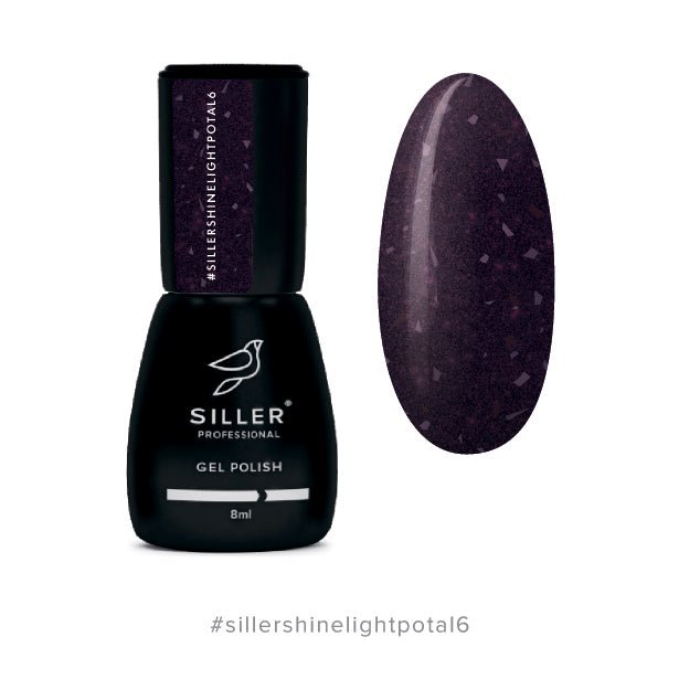 Siller Shine Light POTAL gel polish 6 — reflective gel polish with potal, 8 ml - www.texasnailstore.com