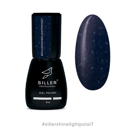 Siller Shine Light POTAL gel polish 7 — reflective gel polish with potal, 8 ml - www.texasnailstore.com