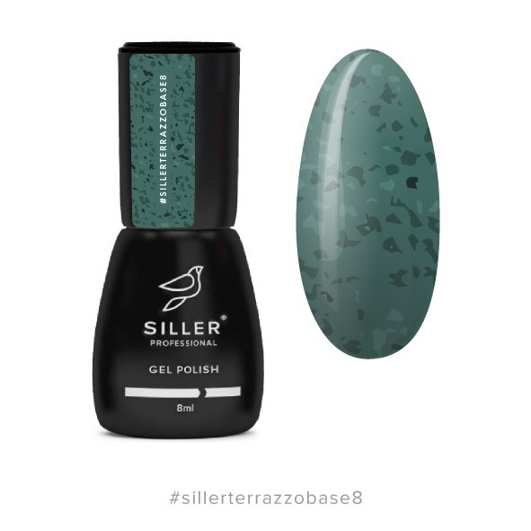 Siller Terrazzo Base #8 (8ml) - www.texasnailstore.com