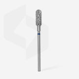 STALEKS Carbide nail drill bit, rounded “cylinder”, blue, head diameter 5 mm/ working part 13 mm - www.texasnailstore.com