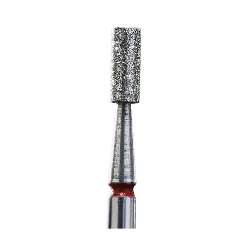 STALEKS PRO Diamond Cylinder Nail Bit (2.5mm) Red - www.texasnailstore.com