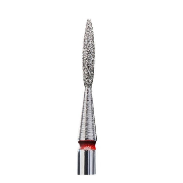 STALEKS PRO Diamond "Flame" Nail Bit (1.6mm) Red - www.texasnailstore.com