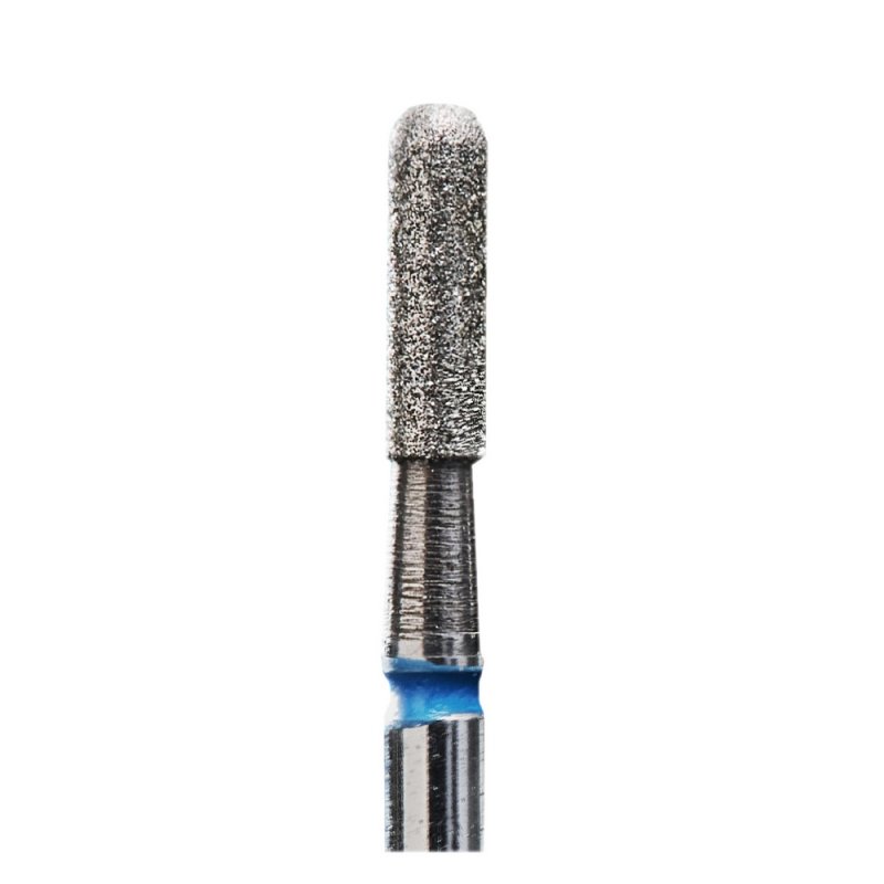 STALEKS PRO Diamond Rounded Cylinder Nail Bit (2.3mm) Blue - www.texasnailstore.com