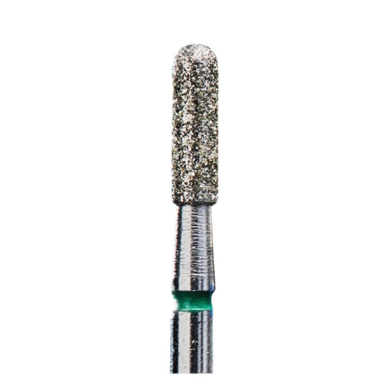 STALEKS PRO Diamond Rounded Cylinder Nail Bit (2.3mm) Green - www.texasnailstore.com