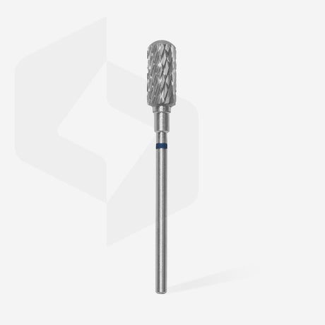 STELEKS Carbide nail drill bit, rounded safe “cylinder”, blue, head diameter 6 mm/ working part 14 mm - www.texasnailstore.com