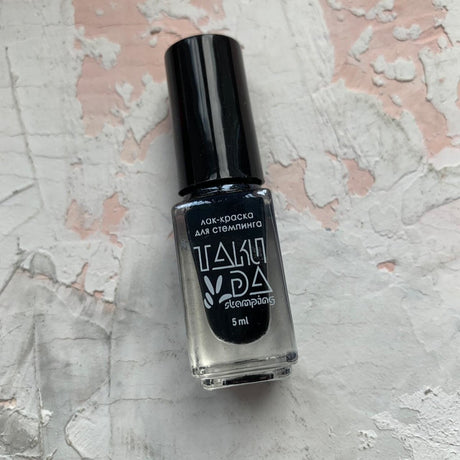 TAKI DA black professional stamping polish 5 ml - www.texasnailstore.com