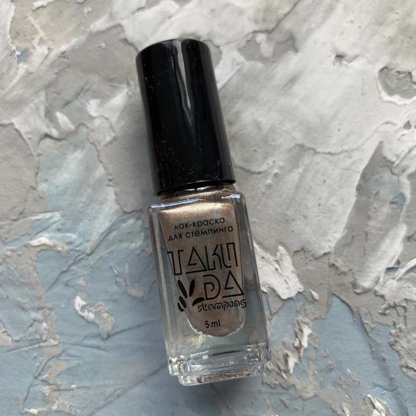 TAKI DA Bronze pearl chrome professional stamping polish #51 (5ml) - www.texasnailstore.com