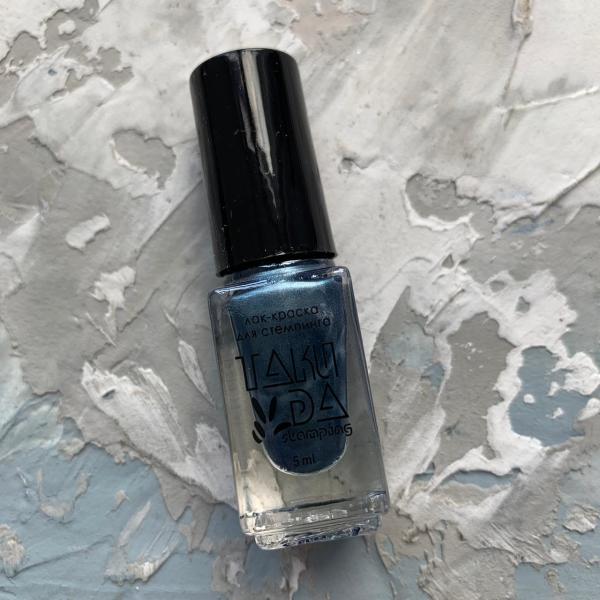 TAKI DA Denim pearl chrome professional stamping polish #36 (5ml) - www.texasnailstore.com