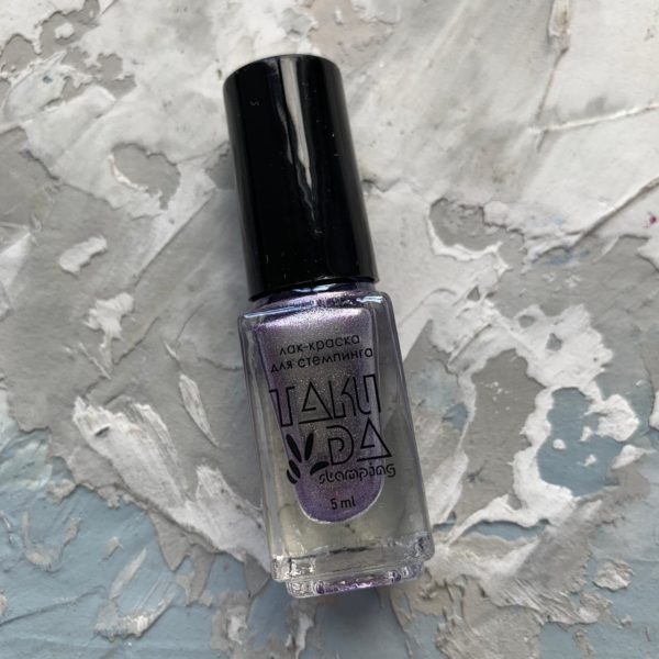 TAKI DA Lilac pearl chrome professional stamping polish #35 (5ml) - www.texasnailstore.com